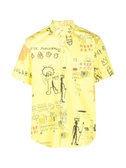 Junya Watanabe MAN ILLUSTRATION-PRINT COTTON SHIRT