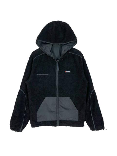Other Designers If Six Was Nine - Vintage Silas Reversible Sherpa fleece Jacket Hoodie Zipper