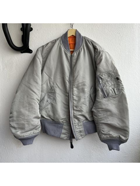 ALPHA INDUSTRIES VINTAGE ALPHA INDUSTRIES AVIREX MA-1 BOMBER FLIGHT JACKET