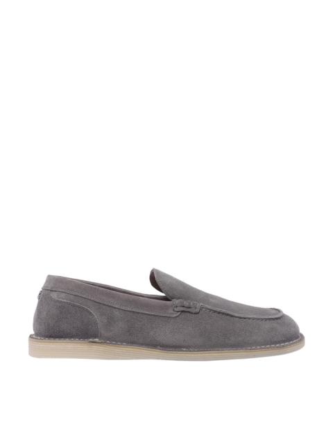 Dolce & Gabbana Dolce&Gabbana Men Suede Loafers With Mini Dg Logo