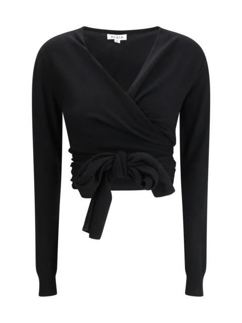 Alaïa Alaia Wrap Top Noir Women