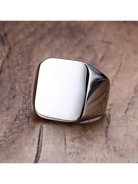 Streetwear - Plain Bulky Heavy Stamp ring ( Size 7 to 13 )