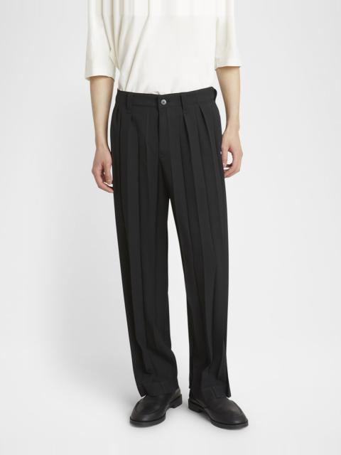 Men's Accordion Pleat Trousers