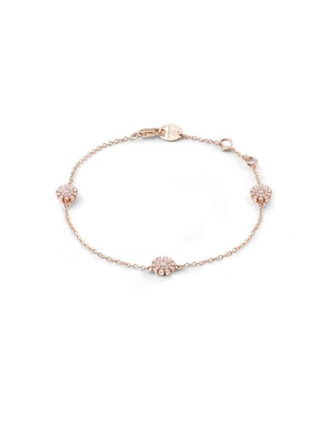 Other Designers Damiani Margherita 18k Rose Gold Diamond Bracelet