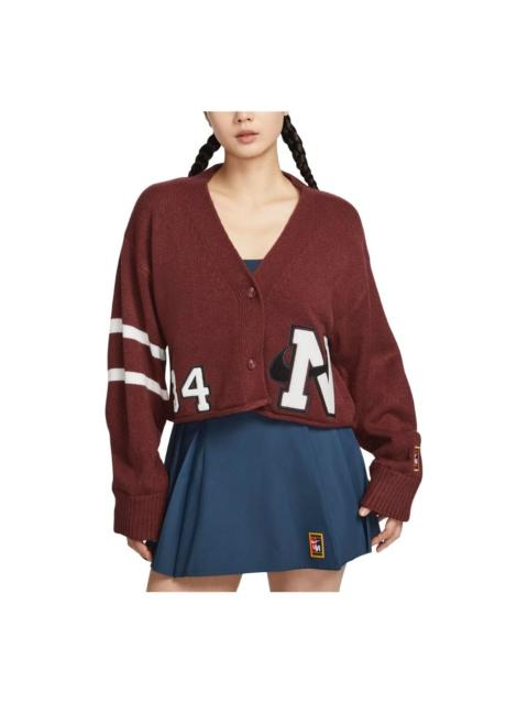 Nike (WMNS) Nike Women by YOON Cardigan Asia Sizing 'Dark Team Red' FZ0275-619