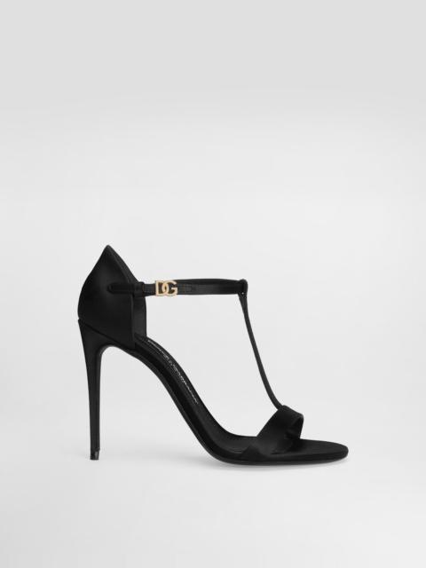 Dolce & Gabbana Satin T-bar sandals