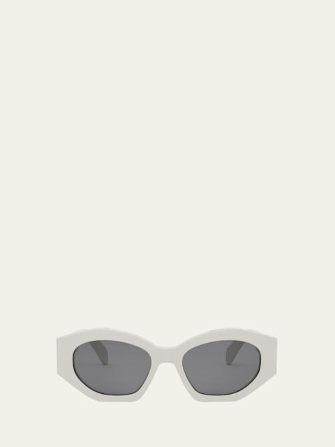 CELINE Triomphe Acetate Oval Sunglasses