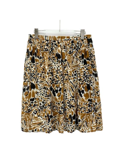 Louis Vuitton Louis Vuitton Color-Blocked All-Over Print Skirt