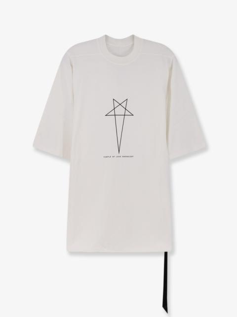Rick Owens DRKSHDW Drkshdw Men Cotton T-Shirt With Logo On The Front