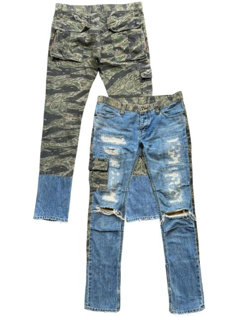 Hysteric Glamour Hysteric Glamour Camo Patchwork Distressed Denim 30x30