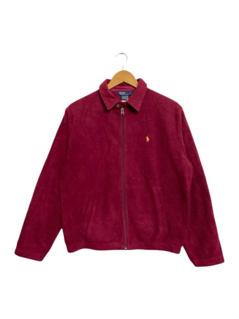 Other Designers Vtg Polo Ralph Lauren Yellow Small Pony Fleece Jacket