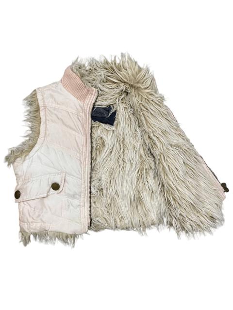 Other Designers Crazy Fur Hudson Vest Vintage