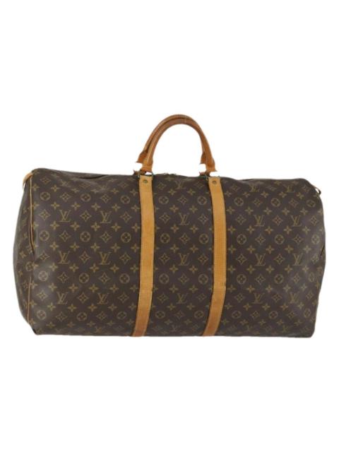 Louis Vuitton Keepall leather travel bag