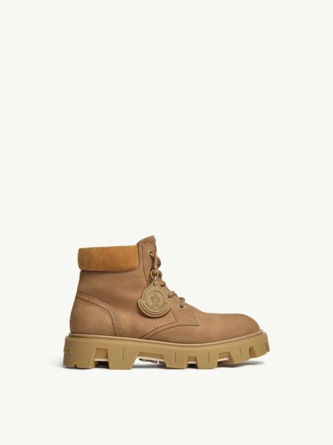 Moncler Peak City Nubuck & Suede Lace-Up Boots