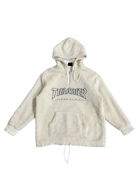 Other Designers Thrasher Magazine Half Zipper Fleece Hoodie Jacket