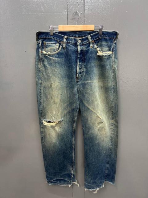 Other Designers Vintage - VINTAGE FULLCOUNT SELVEDGE DISTRESS JEANS