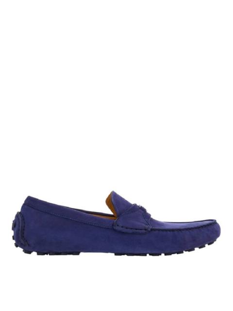 FERRAGAMO Ferragamo Driver Loafers with Gancini Ornament, Size 9 EE