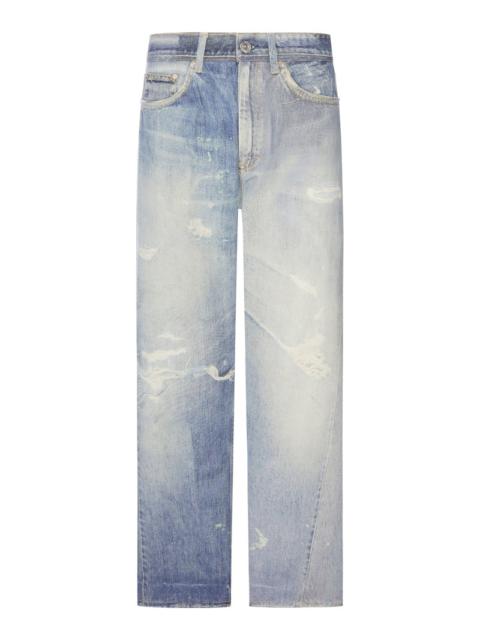 Our Legacy Our Legacy Men Third Cut Cotton Jeans With Digital Print