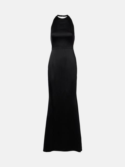 Givenchy Open-back crêpe and satin gown