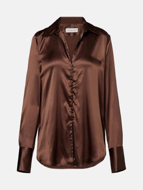Dries Van Noten Silk-blend shirt