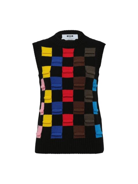 MSGM Knit Top In Maglia