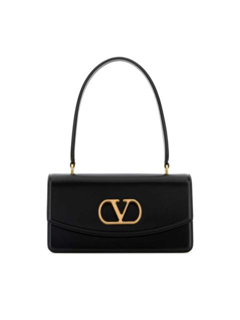 Valentino Valentino Garavani Black Leather Vain Shoulder Bag