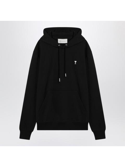 AMI Paris Ami Paris Black Ami De Coeur Hooded Sweatshirt Men