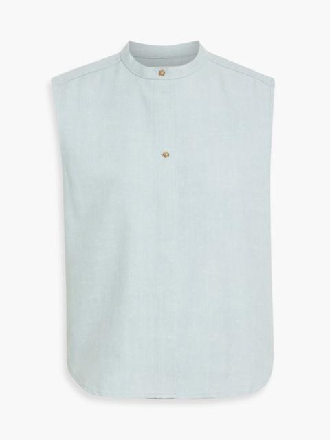 Loulou de Saison Lino slub cotton-blend twill shirt