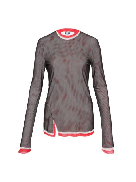 MSGM Mesh Blusa Blouse