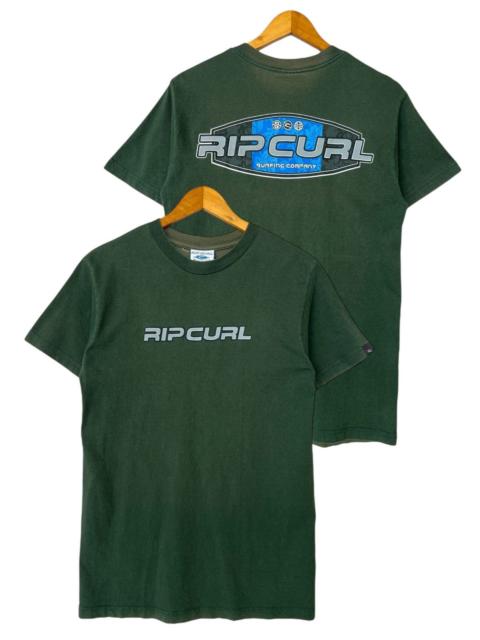 Other Designers Vintage 90s Ripcurl Spellout Green Tees