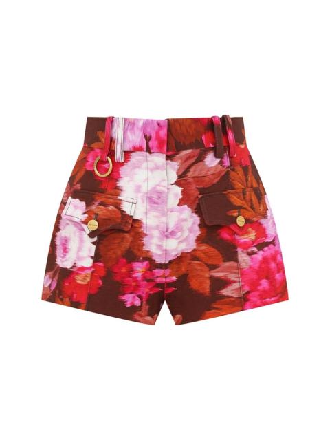 Zimmermann LUNA PRINTED DRILL MINI SHORT