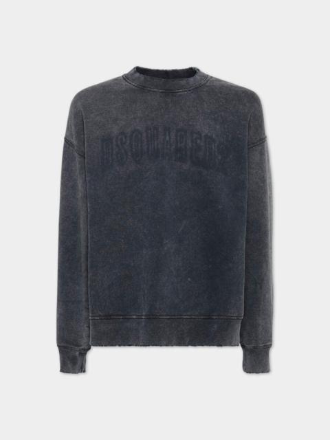 DSQUARED2 LOOSE FIT RAW EDGE CREWNECK