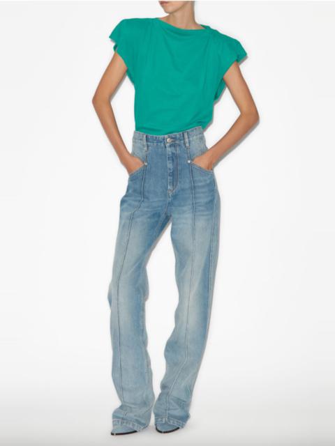 Isabel Marant Sebani Cotton Tee Emerald