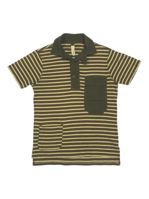Nigel Cabourn Nigel Cabourn Vintage Processed Border Heavy Polo Shirt