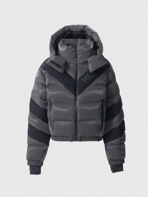 MACKAGE KAIRI-GLO High-Gloss Down Ski Jacket with Chevron Design
