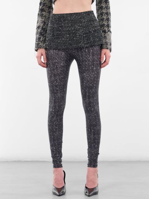 Diesel Black P-Hour Bouclé Tweed Leggings