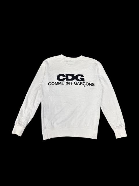 VINTAGE COMME DES GARCONS CDG BACK LOGO JUMPER SWEATSHIRT