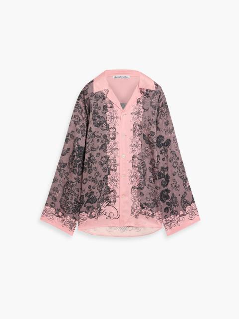 Acne Studios Printed satin shirt