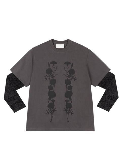 Song for the Mute Song For The Mute "Black Foliage" Double Layered Tee T-Shirt Black