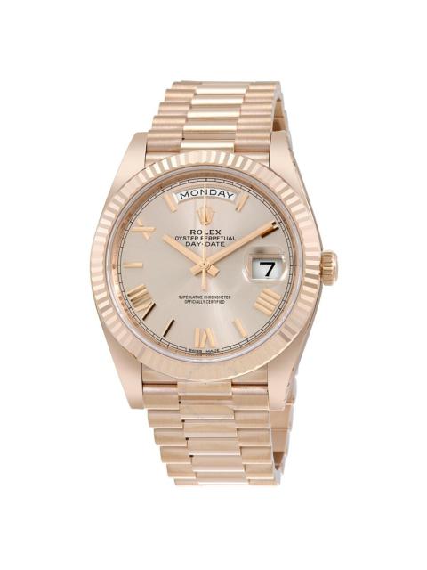 ROLEX Rolex Day-Date 40 Sundust Dial 18K Everose Gold President Automatic Men's Watch 228235SNRP