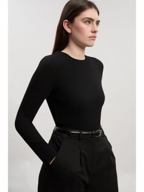 KAREN MILLEN Ponte Buckle Back Detail Bodysuit