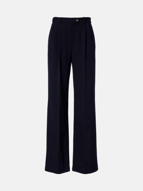 The Row Virgil wool gabardine wide-leg pants