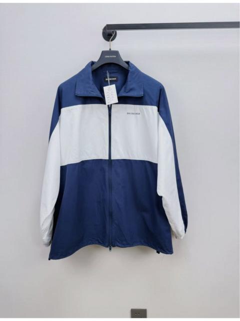 BALENCIAGA Balenciaga colorblock zip-up track jacket