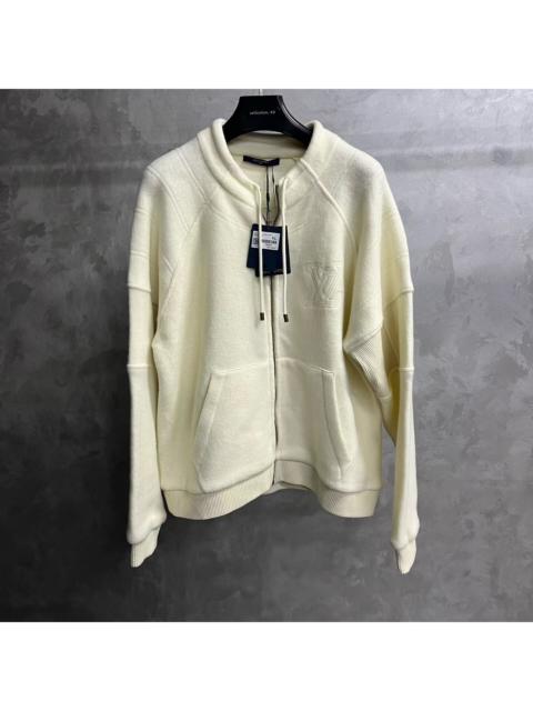 Louis Vuitton Louis Vuitton 2025 Solid White Wool High-Neck Jacket