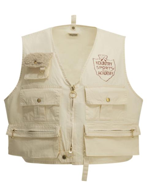 Kapital Kapital Fishing Vest Sleeveless Jacket White