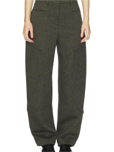 GANNI Mouline Suiting Curved Pant