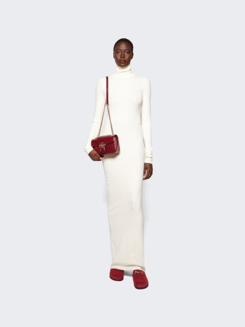 ÉTERNE Turtleneck Dress Maxi Cream