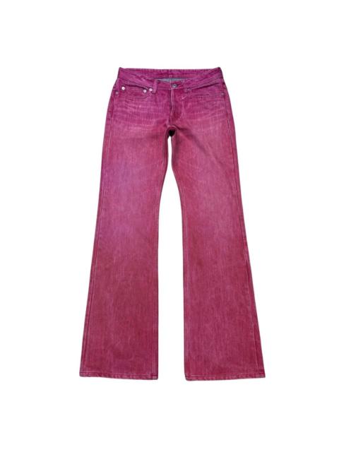 Other Designers Radmess Men Bigi Red Denim Flare Jeans