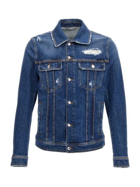 Denim Jacket With Used Effect