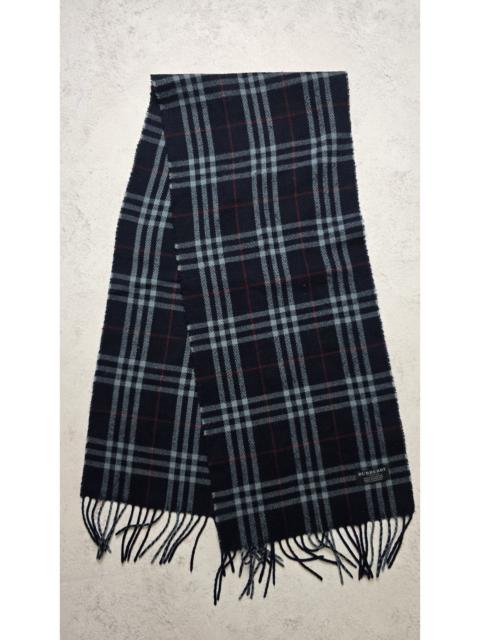 Burberry Burberry London 100% Cashmere Scarf Check Plaid Fringe